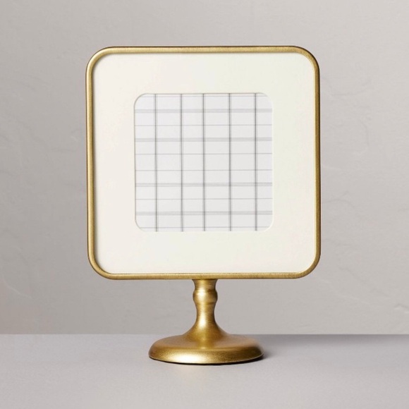 Hearth & Hand Other - Brass Pedestal Picture Frame Antique Finish - Hearth & Hand with Magnolia NEW